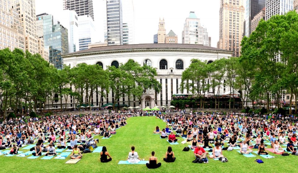Bryant Park Will Extend Its Beloved Free Yoga Classes Into The Fall