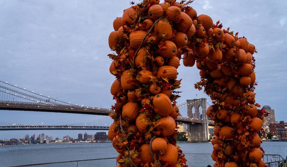 South Street Seaport’s Amazingly Over-The-Top Pumpkin Arch Is Back