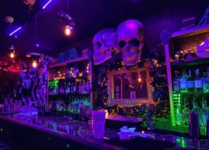 Halloween decorations at Beetle House NYC