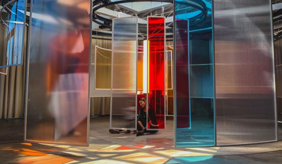 This Brooklyn Art Installation Lets You Walk Through A Kaleidoscope Of Rotating Colors