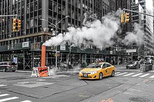 yellow taxi in NYC