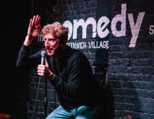 Man performing at The Comedy Shop NYC