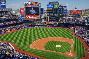 Citi Field stadium located in Flushing Meadows Corona Park and home of the New York Mets