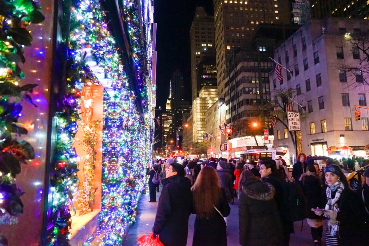 Fifth Avenue during the holidays
