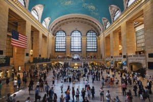 People commuting at Grand Central Terminal in NYC