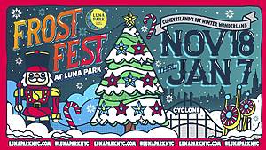 Flyer for Coney Island Luna Park's Frost Fest