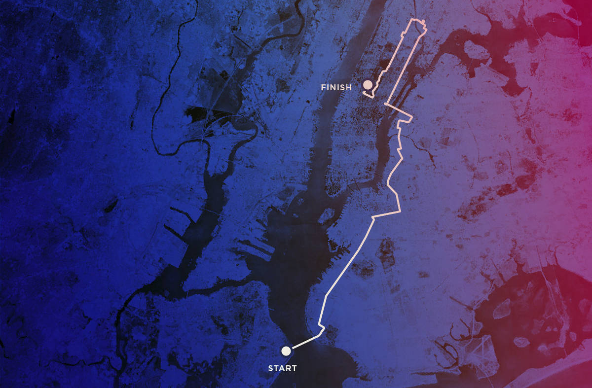 NYC Marathon route
