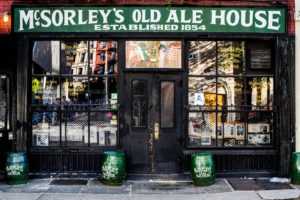 Exterior of McSorley's Ale House in NYC