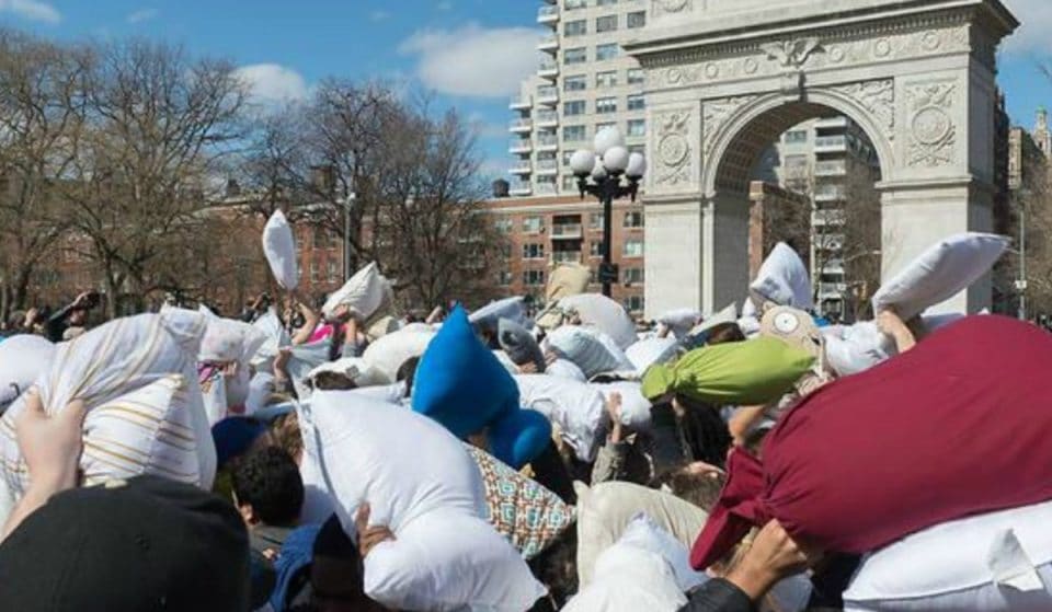 Washington Square Park Is Having A Massive Pillow Fight In April