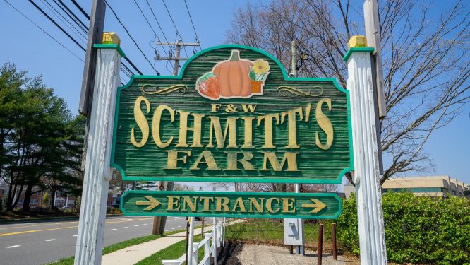 Sign for F&W Schmitt's Family Farm