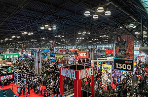 New York, NY, USA - October 4, 2018: General atmosphere on convention floor during Comic Con 2018 at The Jacob K. Javits Convention Center in New York City.
