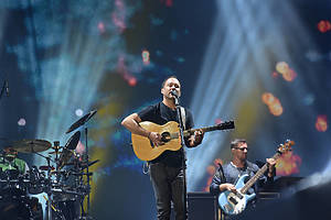 RIO DE JANEIRO, BRAZIL, SEPTEMBER, 29, 2019:Dave Matthews Band is an American band formed in Charlottesville, Virginia in 1991 singing in rock in rio 2019