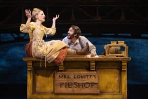 Two cast members from Sweeney Todd Broadway