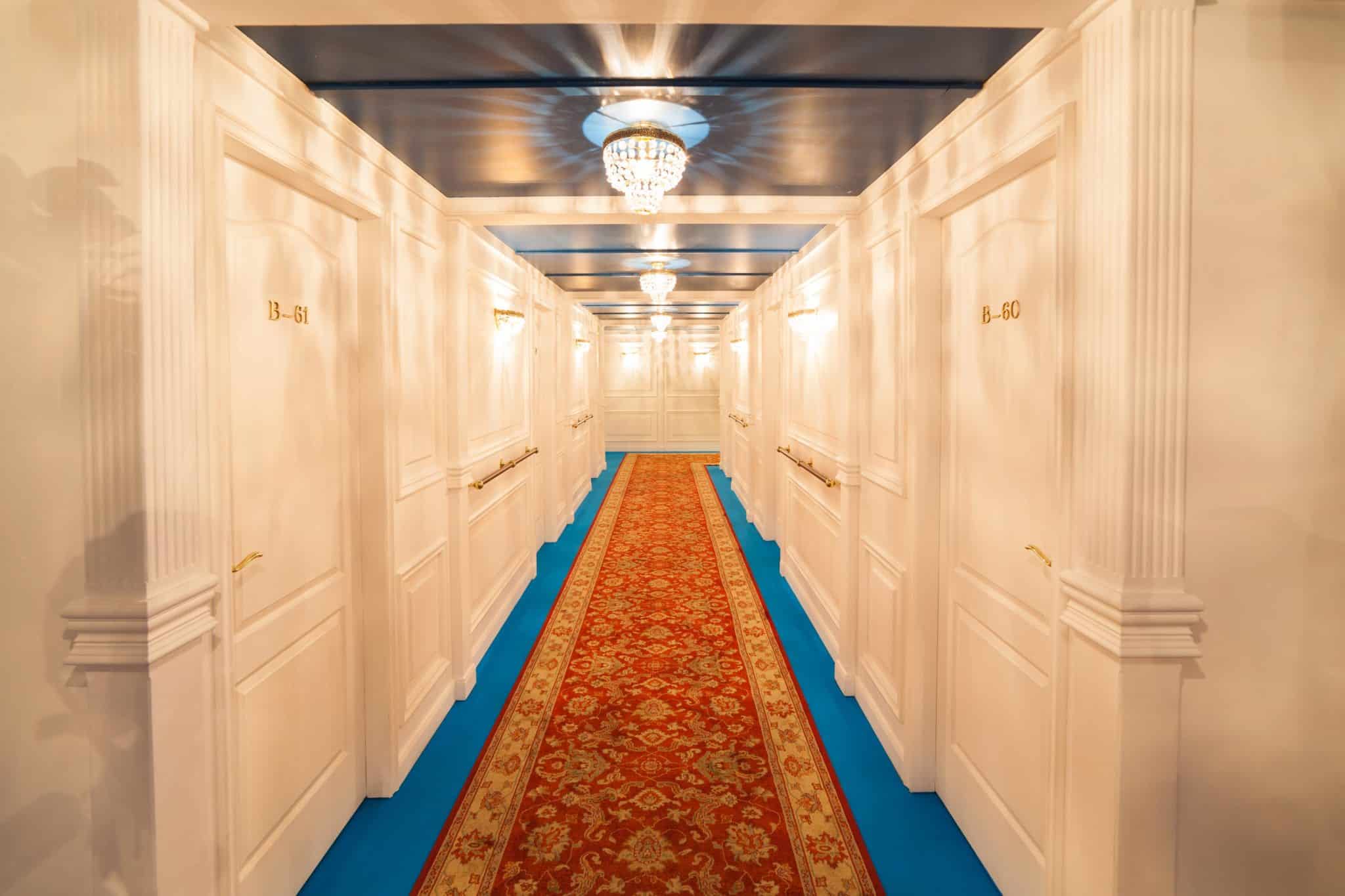Titanic hallway replica
