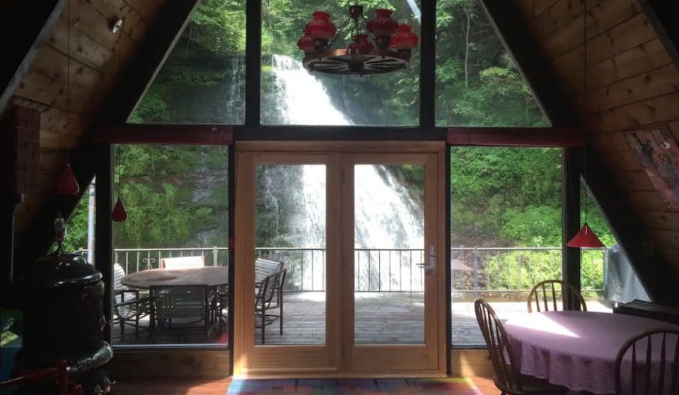 Sleep Next To A Waterfall At This Stunning Airbnb In Upstate New York