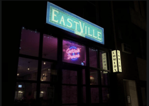 Exterior of Eastville Comedy Club, one of the best comedy clubs nyc
