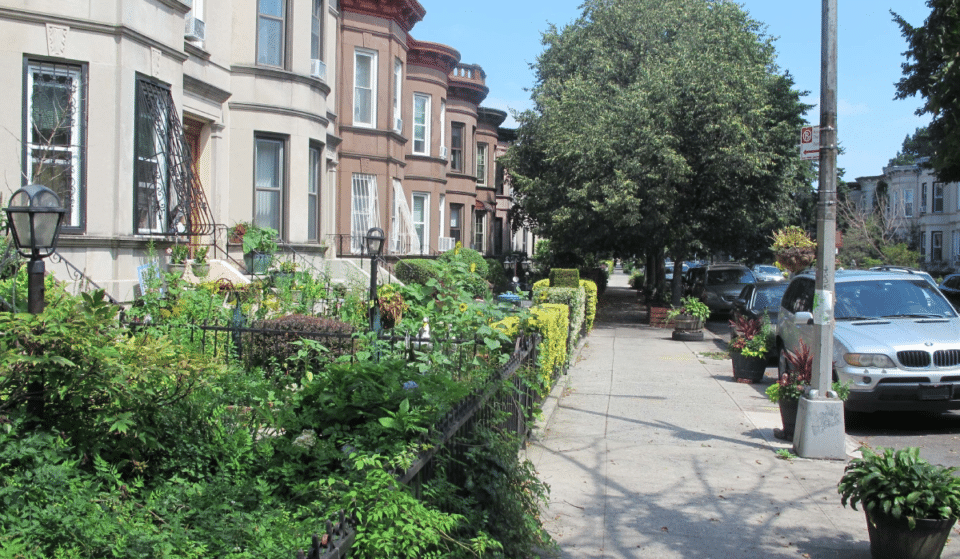 The ‘Greenest Block In Brooklyn’ Is Lined With Manicured Hedges, Vibrant Hibiscuses, & More